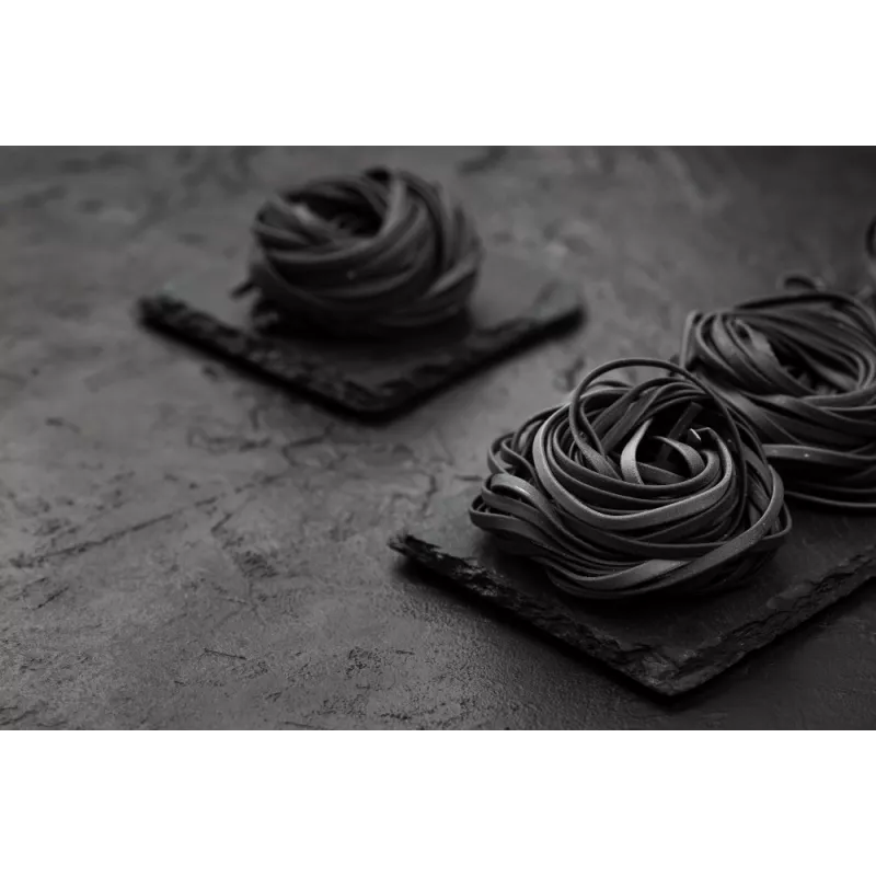 Tagliatelle à l'encre de seiche bio & artisanale de France - direct...