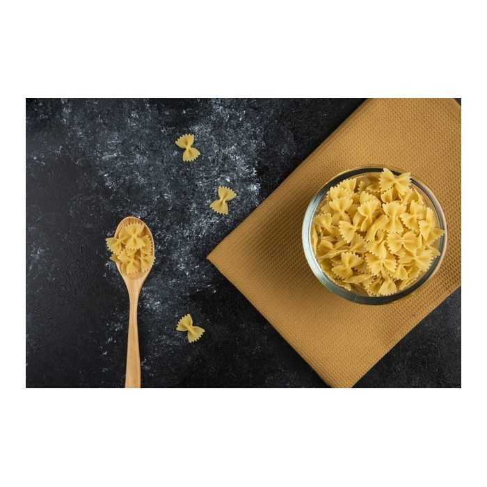 Organic and Artisanal Farfalles or Butterfly Pasta with fresh eggs ...
