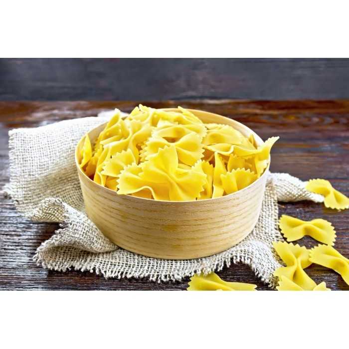 Organic and Artisanal Farfalles or Butterfly Pasta with fresh eggs ...