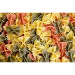 Organic & artisanal Farfalle or butterfly pasta 3 colors from Franc...