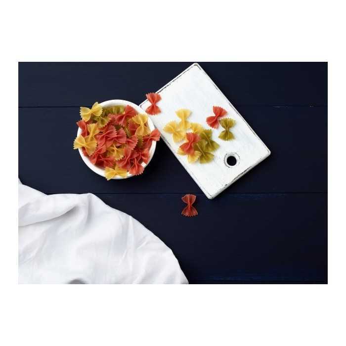 Organic & artisanal Farfalle or butterfly pasta 3 colors from Franc...