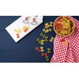 Organic & artisanal Farfalle or butterfly pasta 3 colors from Franc...