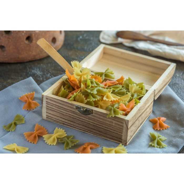 Organic & artisanal Farfalle or butterfly pasta 3 colors from Franc...