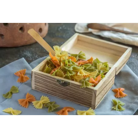 Organic & artisanal Farfalle or butterfly pasta 3 colors from Franc...