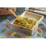 Organic & artisanal Farfalle or butterfly pasta 3 colors from Franc...