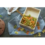 Organic & artisanal Farfalle or butterfly pasta 3 colors from Franc...