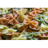 Organic & artisanal Farfalle or butterfly pasta 3 colors from Franc...