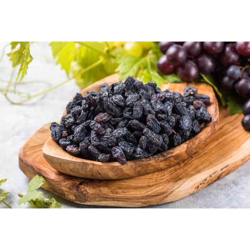 Organic & fairtrade black muscat raisin from Uzbekistan - Sulphite ...
