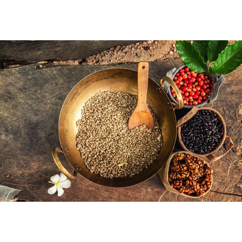 Café vert naturel & fairtrade en grain d'Haïti Premium - Direct pro...