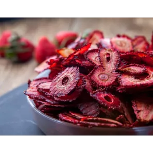 Fraises séchées bio Label Rouge du Lot et Garonne - Direct producteur