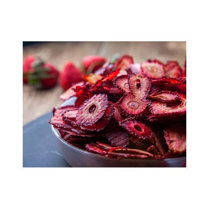 Organic Label rouge dried strawberries from Lot et Garonne - Direct... Organic Label rouge dried strawberries from Lot et Garonne - Direct...