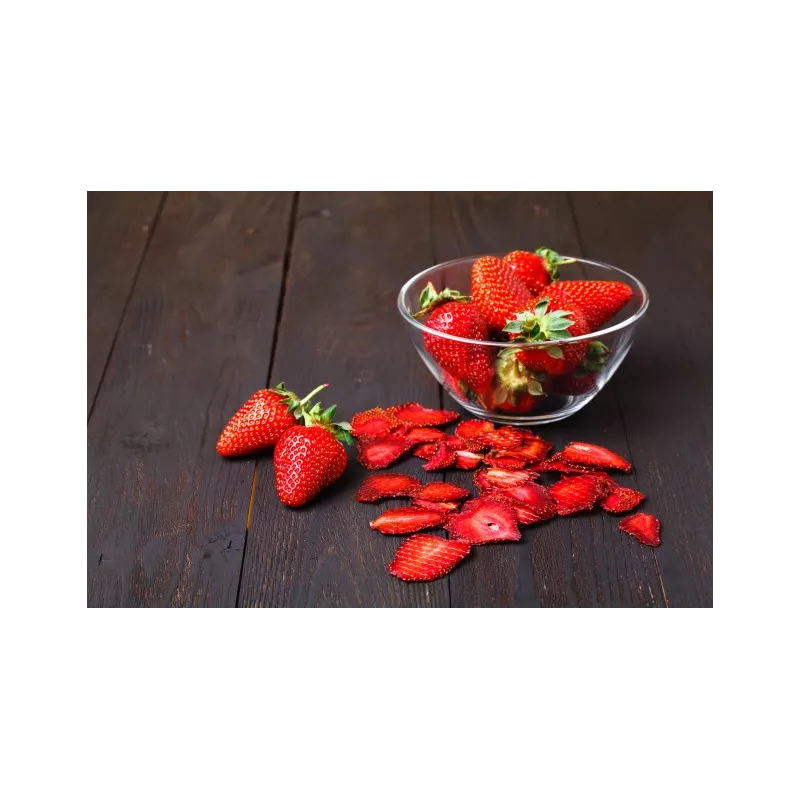Fraises séchées bio Label Rouge du Lot et Garonne - Direct producteur