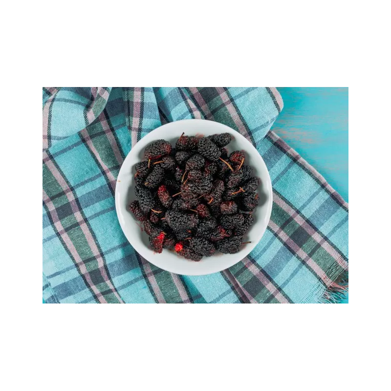 Organic & fair trade dried black mulberries from Uzbekistan