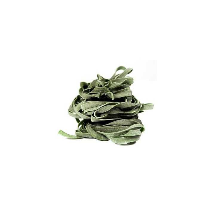 Organic & artisanal tagliatelle with spirulina from France - Direct...
