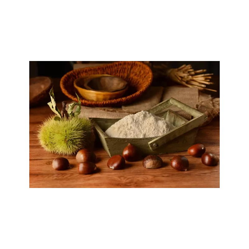 Farine de châtaigne Bio AOP d'Ardèche sans gluten - Direct producteur