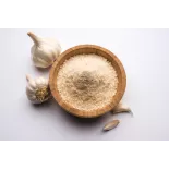Organic garlic in semolina from France