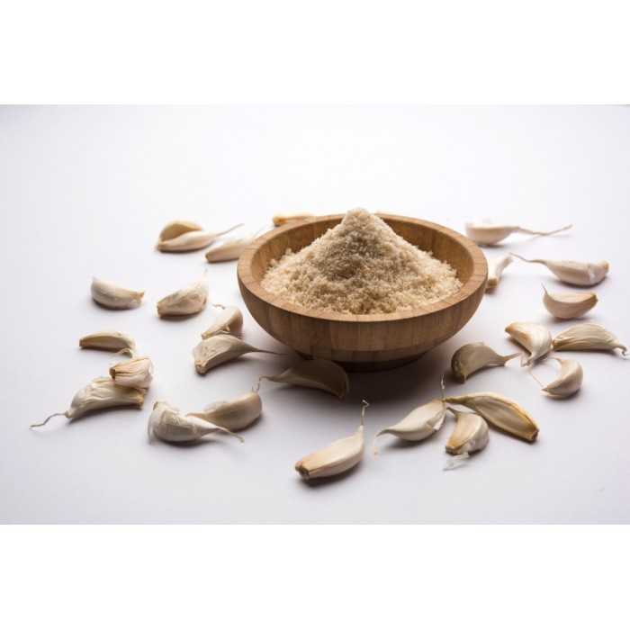 Organic garlic in semolina from France