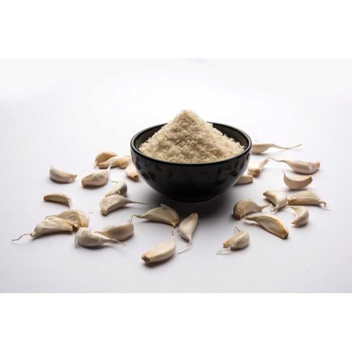 Organic garlic in semolina from France