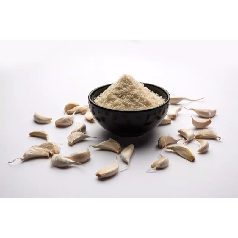 Organic garlic in semolina from France