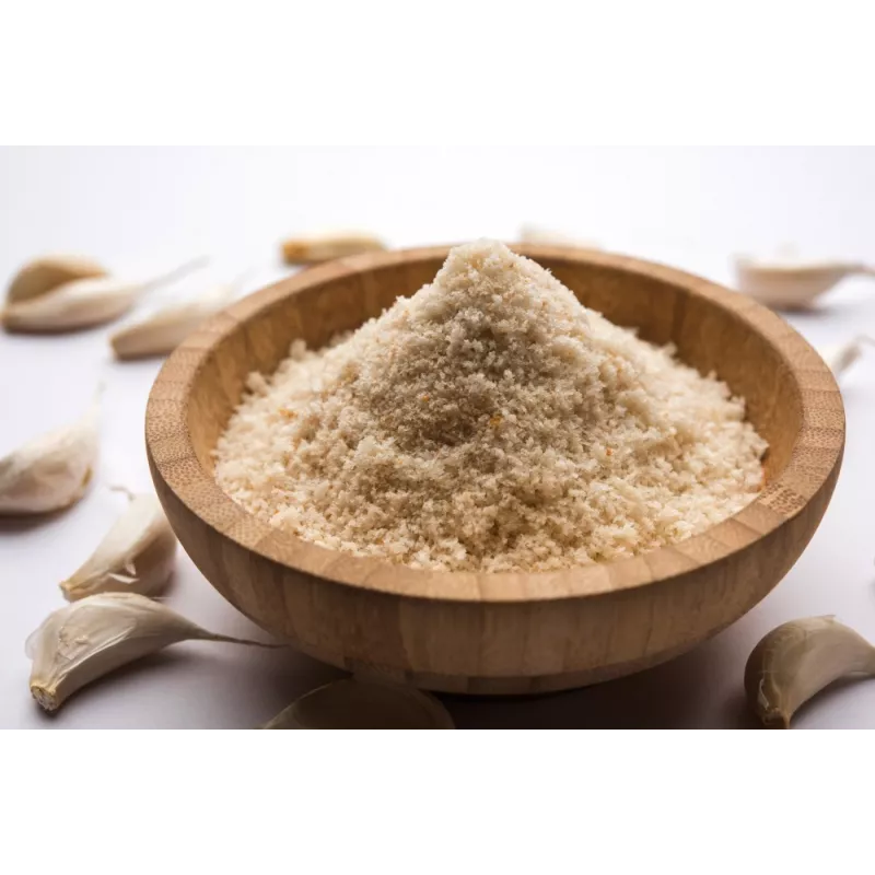 Organic garlic in semolina from France Organic garlic in semolina from France