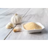 Organic garlic in semolina from France