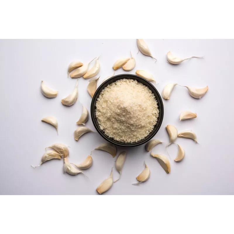 Organic garlic in semolina from France