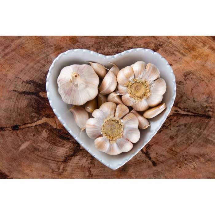 Organic smoked garlic from France