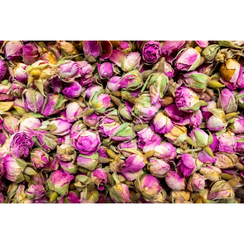 Bouton de rose séchée bio de Damas D'exception