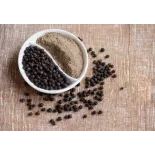Organic fairtrade ground black pepper PGI from Kampot - direct prod...