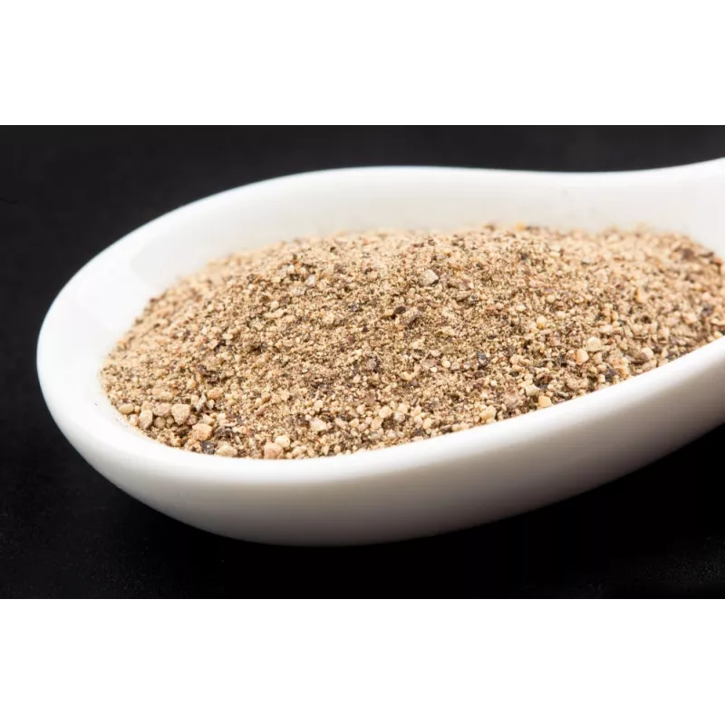 Organic fairtrade ground white pepper PGI from Kampot - Direct prod...