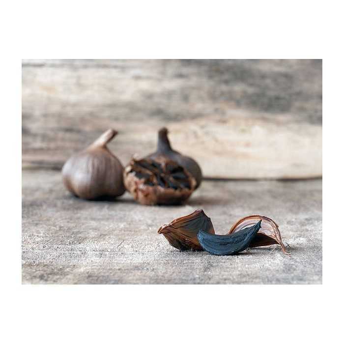 Natural black garlic made with garlic Label rouge PGI from Lautrec ...
