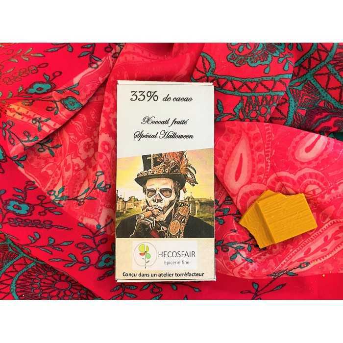 Fruity white chocolate bar vegan & fairtrade special Halloween - 33...