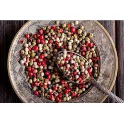 Mix 4 organic fairtrade peppers PGI from Kampot - direct producer