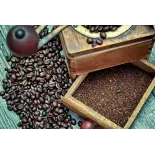 Organic ground Bourbon Pointu coffee from Reunion Island Organic ground Bourbon Pointu coffee from Reunion Island