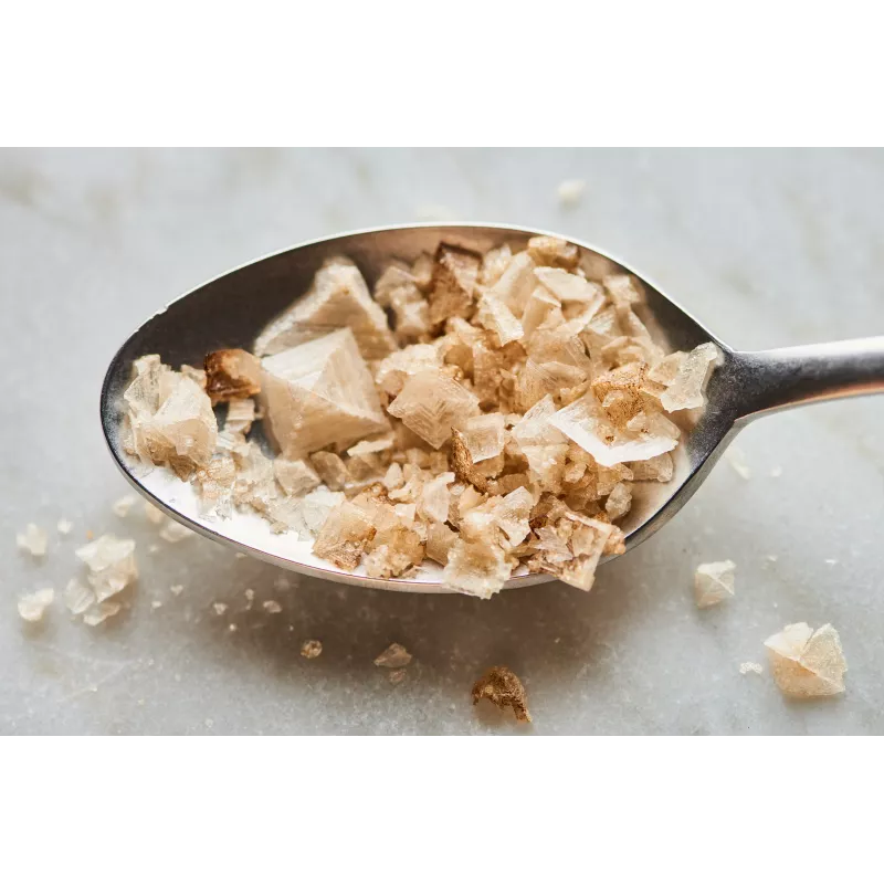 Beechwood smoked Maldon salt flake in England