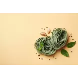 Tagliatelle bio & artisanale à l'ail et au basilic de France - dire...