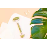 Rouleau de beauté en jade pur pour le visage - Fait main