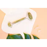 Rouleau de beauté en jade pur pour le visage - Fait main