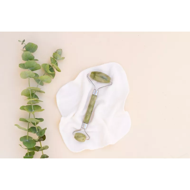 Rouleau de beauté en jade pur pour le visage - Fait main