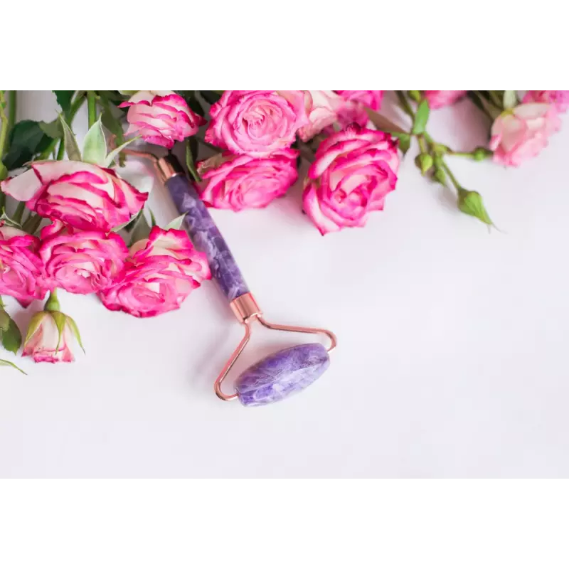 Pure Amethyst Face Beauty Roller - Handmade