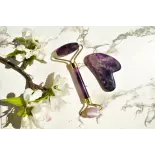 Pure Amethyst Face Beauty Roller - Handmade Pure Amethyst Face Beauty Roller - Handmade