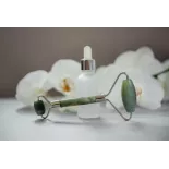 Rouleau de beauté en jade pur pour le visage - Fait main