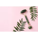 Rouleau de beauté en jade pur pour le visage - Fait main