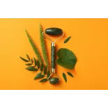 Rouleau de beauté en jade pur pour le visage - Fait main