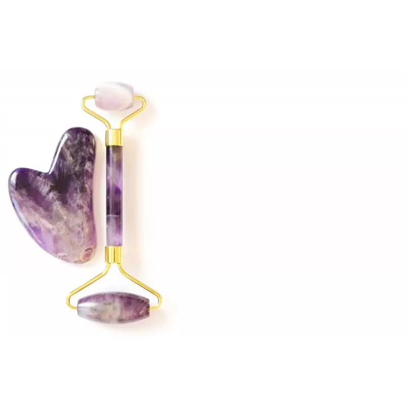 Pure Amethyst Face Beauty Roller - Handmade