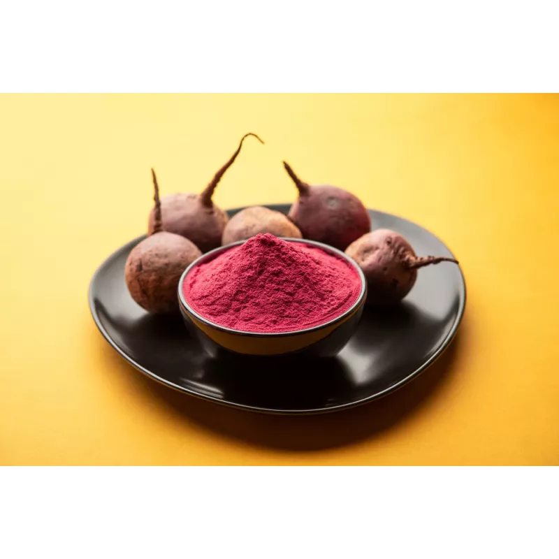 Organic red beet powder made in France