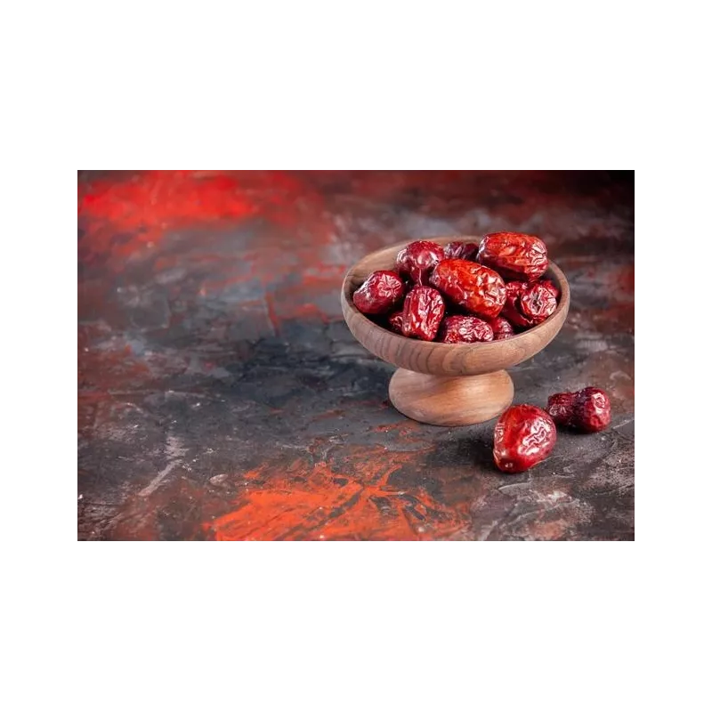Organic & fairtrade dried Chinese red dates or jujubes or ziziphus ...