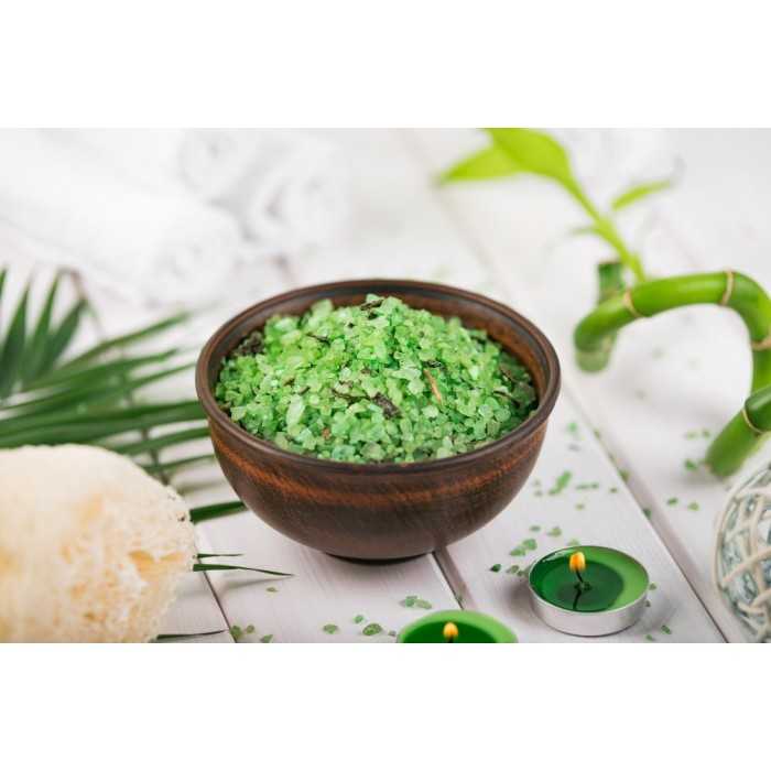 Cristaux de Sel vert jade au bambou bio d'Hawaï premium