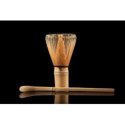 Traditional bamboo chasen or whisk & chashaku or spatula for matcha...