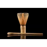 Traditional bamboo chasen or whisk & chashaku or spatula for matcha...